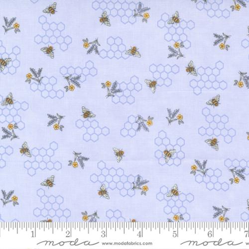Honey Lavender for Moda - Bees Honeycomb in Lavender (Qty 1 = 1/2 yd)