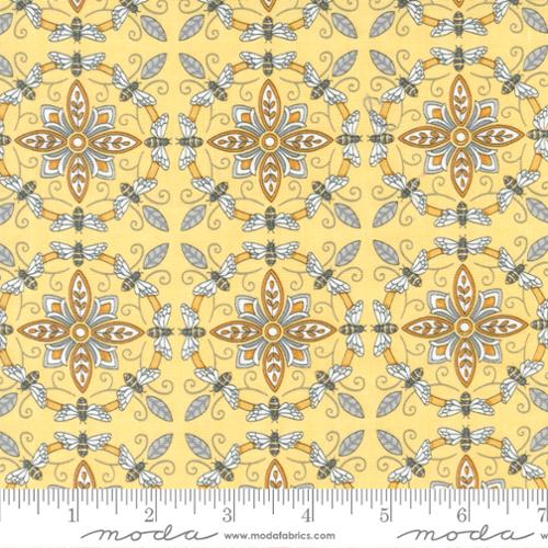 Honey Lavender for Moda - Bumble Bee Tiles in Honey (Qty 1 = 1/2 yd)