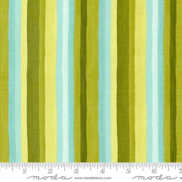 Willow by 1 Canoe 2 - Ombre Stripes in Lagoon (Qty 1 = 1/2 yd)