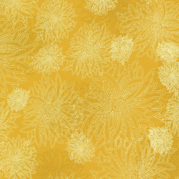 Floral Elements By AGF Studios - Sunflower (Qty 1 = 1/2 yd)