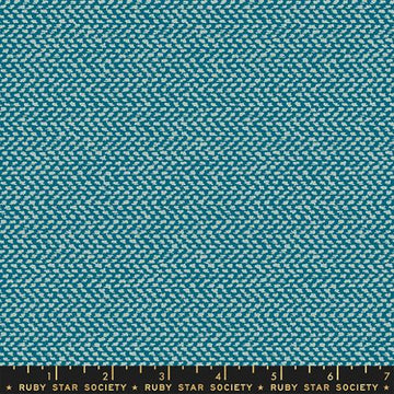 To and Fro by Rashida Coleman - Hale - Tweedish in Teal (Qty 1 = 1/2 yd)