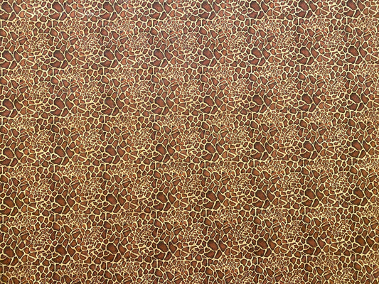Cork Fabric - Giraffe Print on Natural