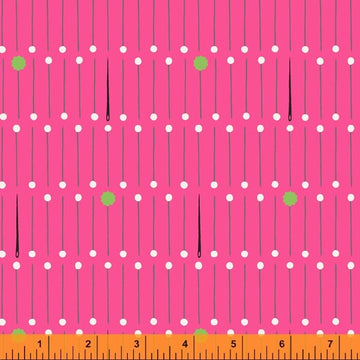 Sew Good by Deborah Fisher - Pins in Hot Pink (Qty 1 = 1/2 yd)