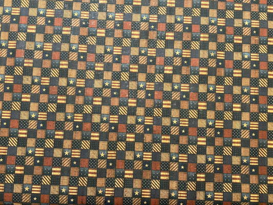 Cork Fabric - Americana Print