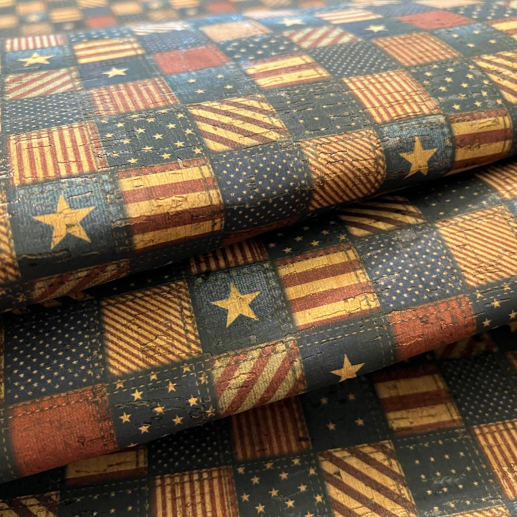 Cork Fabric - Americana Print