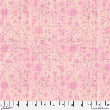 Laurelwood by Brenda Walton - Floret in Pink (Qty 1 = 1/2 yd)