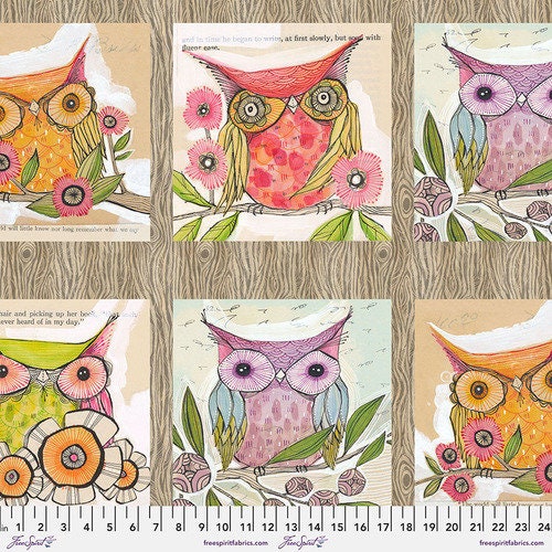Well Owl Be by Cori Dantini - Owl Panel (Qty 1 = 1 Panel)