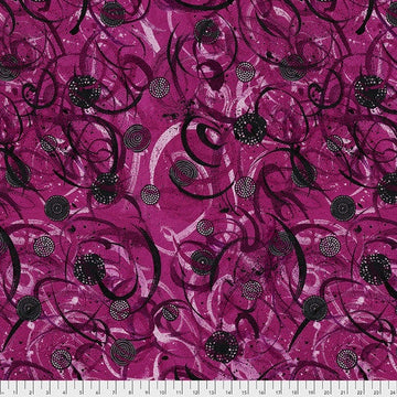 Dance Moves by Katie Pasquini Masopust - Salsa in Fuchsia (Qty 1 = 1/2 yd)