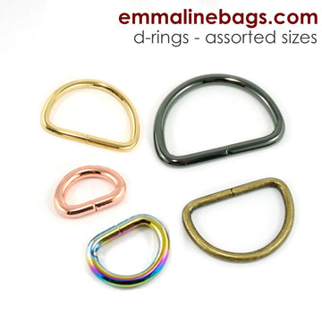 1" D-rings 4 Pack