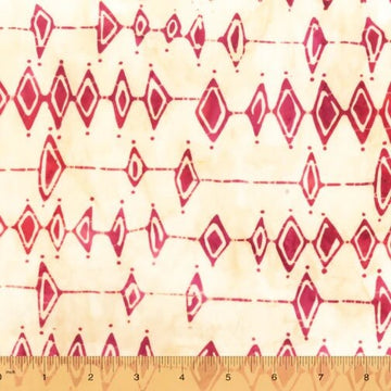 Here There by Marcia Derse - Argyle Ruby (Qty 1 = 1/2 yd)