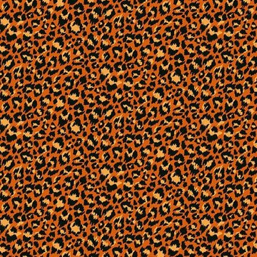 Jewel Tones by Makeower UK - Leopard Orange (Qty 1 = 1/2 yd)