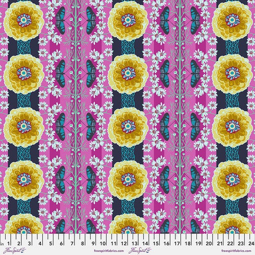 Vivacious by Anna Maria Horner - Natural Order in Magenta 54/55" Wide (Qty 1 = 1/2 yd)