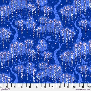 Belle Epoque by Stacy Peterson - Enchanted Nights in Sapphire (Qty 1 = 1/2 yd)
