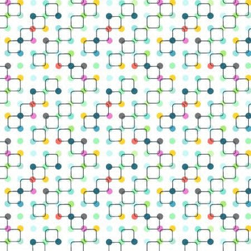 A Day Away by RJR Studio - Connect the Dots in Cool Aqua (Qty 1 = 1/2 yd)
