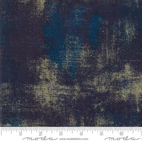 Grunge Basics by BasicGrey - Dark Blue Metallic Peacoat (Qty 1 = 1/2 yd)