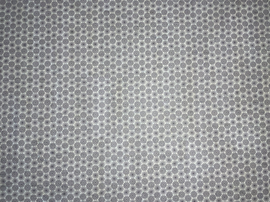 Cork Fabric - Geometric Webs on White