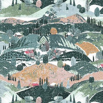 Wintertale by Katarina Roccella - Snowy Hills (Qty 1 = 1/2 yd)