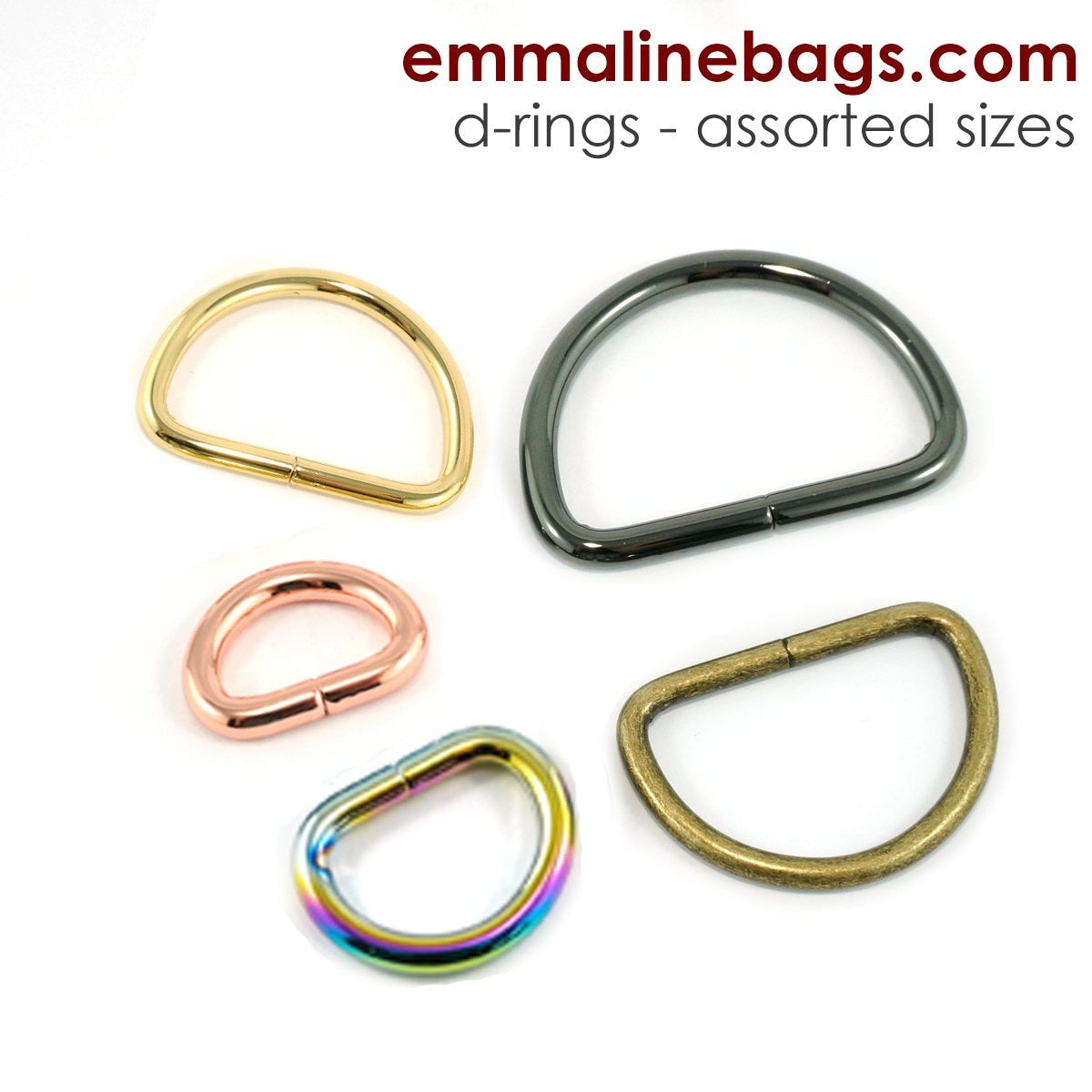 1/2" D-rings 4 Pack