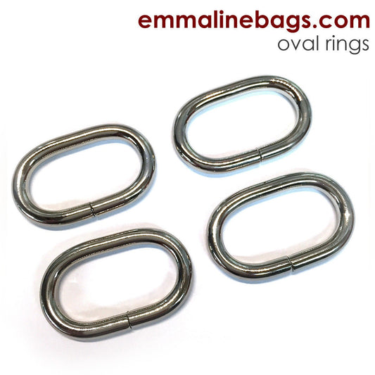 1-1/4" Oval Strap Rings 4 Pack