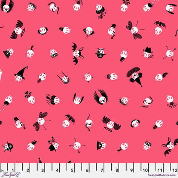 Pretty Creepy by Cori Dantini - Dress Up in Pink (Qty 1 = 1/2 yd)