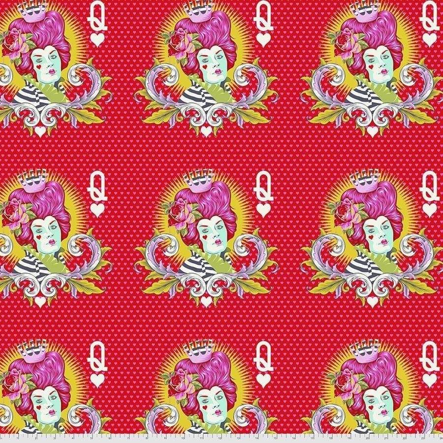 Curiouser and Curiouser by Tula Pink - The Red Queen in Wonder (Qty 1 = 1/2 yd)