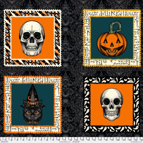 Storybook Halloween by Rachel Hauer - Halloween Panel (Qty 1 = 1 Panel)
