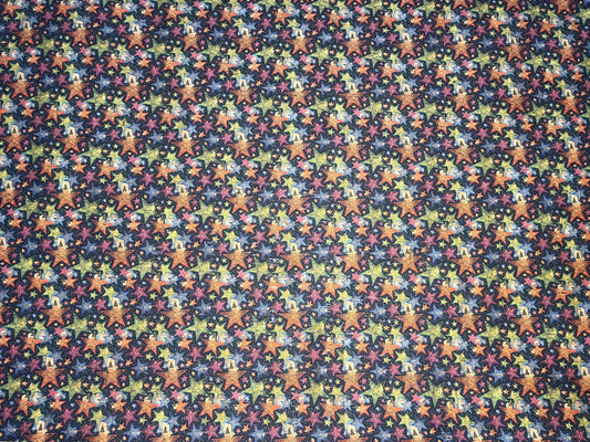 Cork Fabric - Colorful Stars
