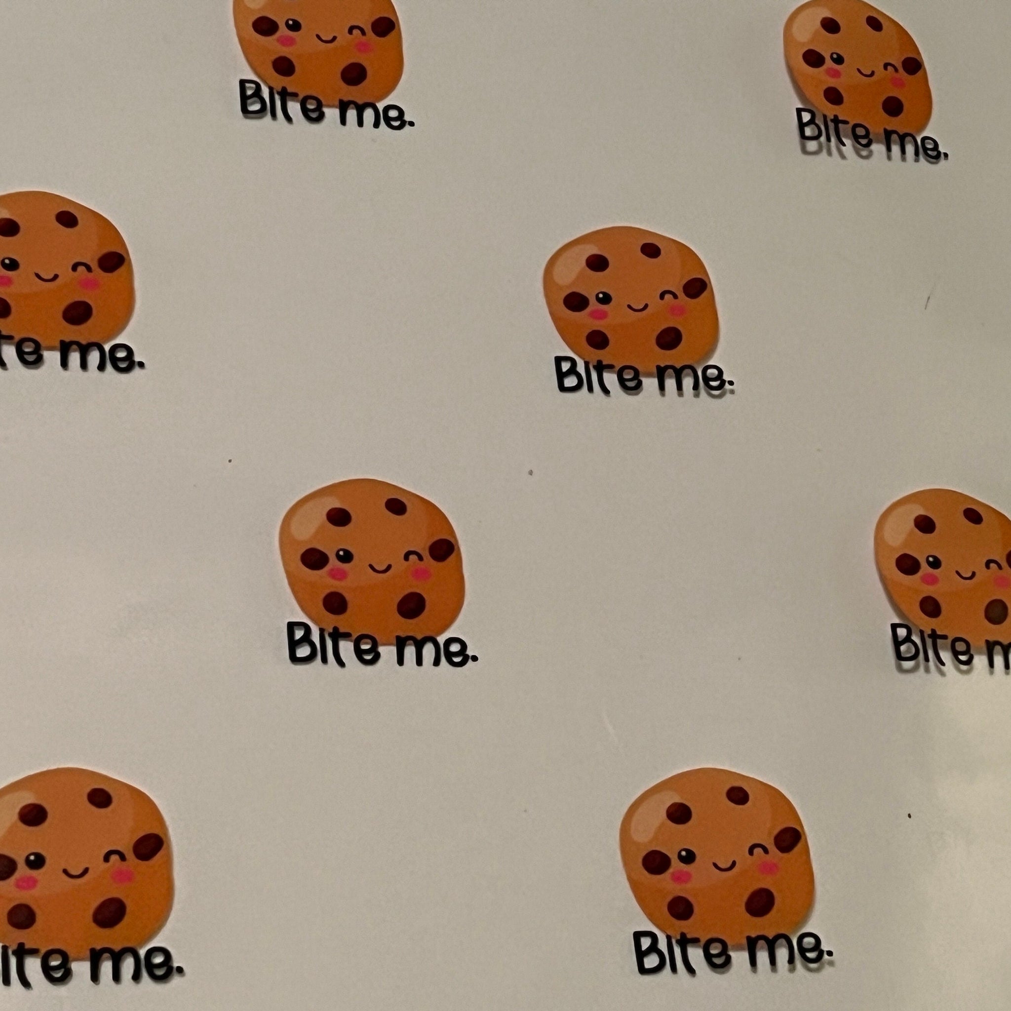 Clear Vinyl - Cookies with "Bite Me"