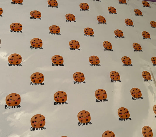 Clear Vinyl - Cookies with "Bite Me"