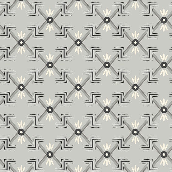 Tangent by Andover Fabrics - Blanket in Gray (Qty 1 = 1/2 yd)