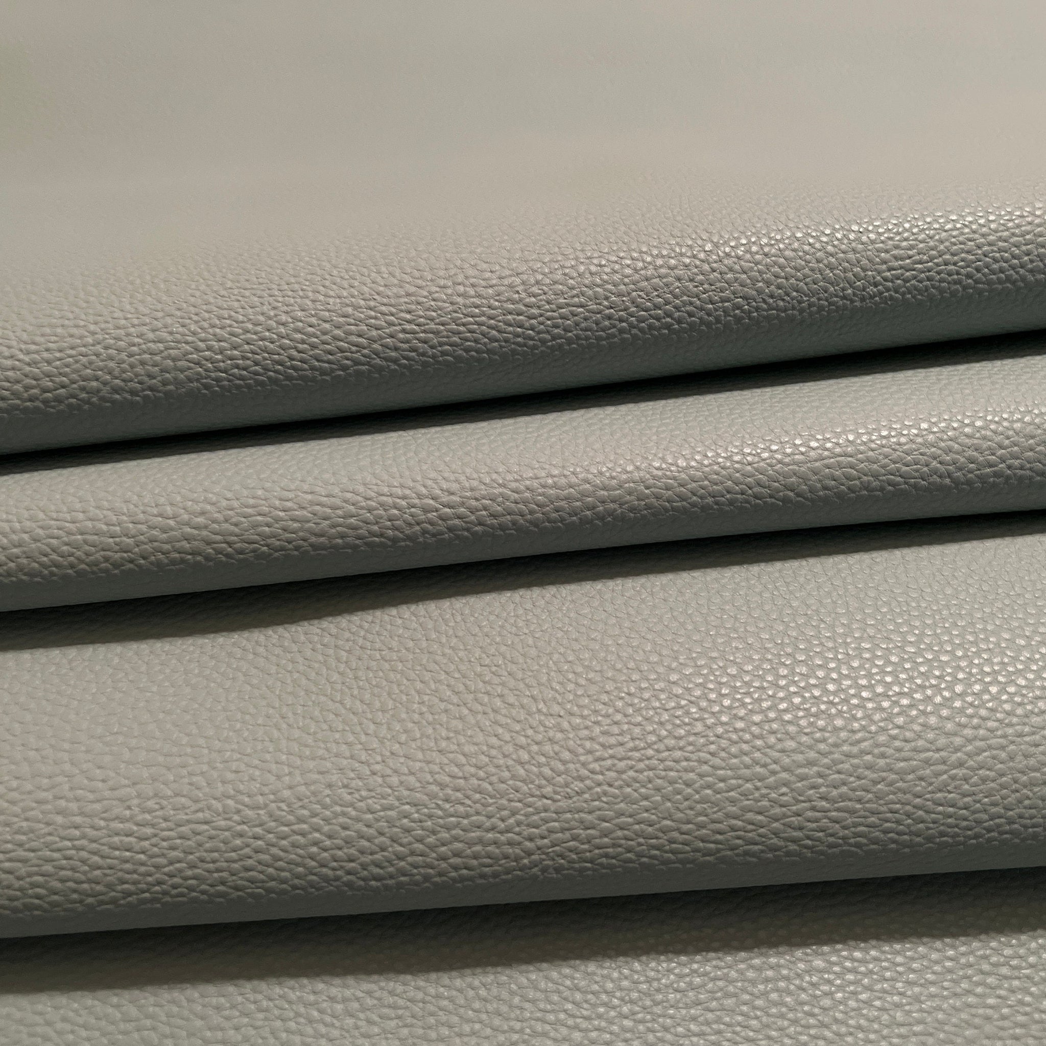 Lightweight Faux Leather - Medium Grey Textured Vinyl