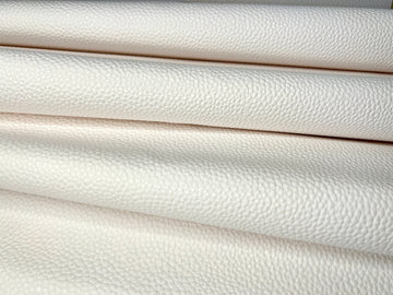 Lightweight Faux Leather - Creamy White Textured Vinyl