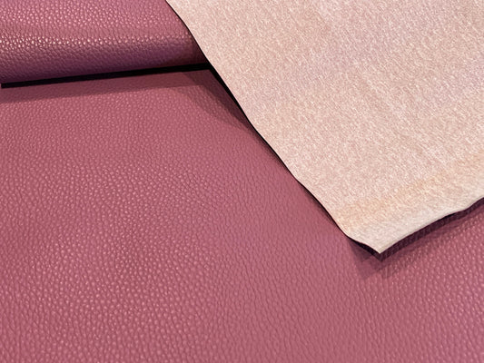 Lightweight Faux Leather - Dark Mauve Textured Vinyl