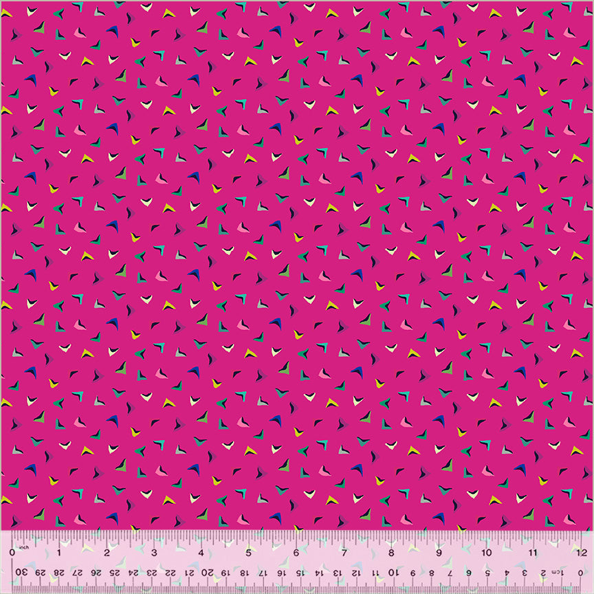 Botanica by Sally Kelly - Flutter in Magenta (Qty 1 = 1/2 yd)