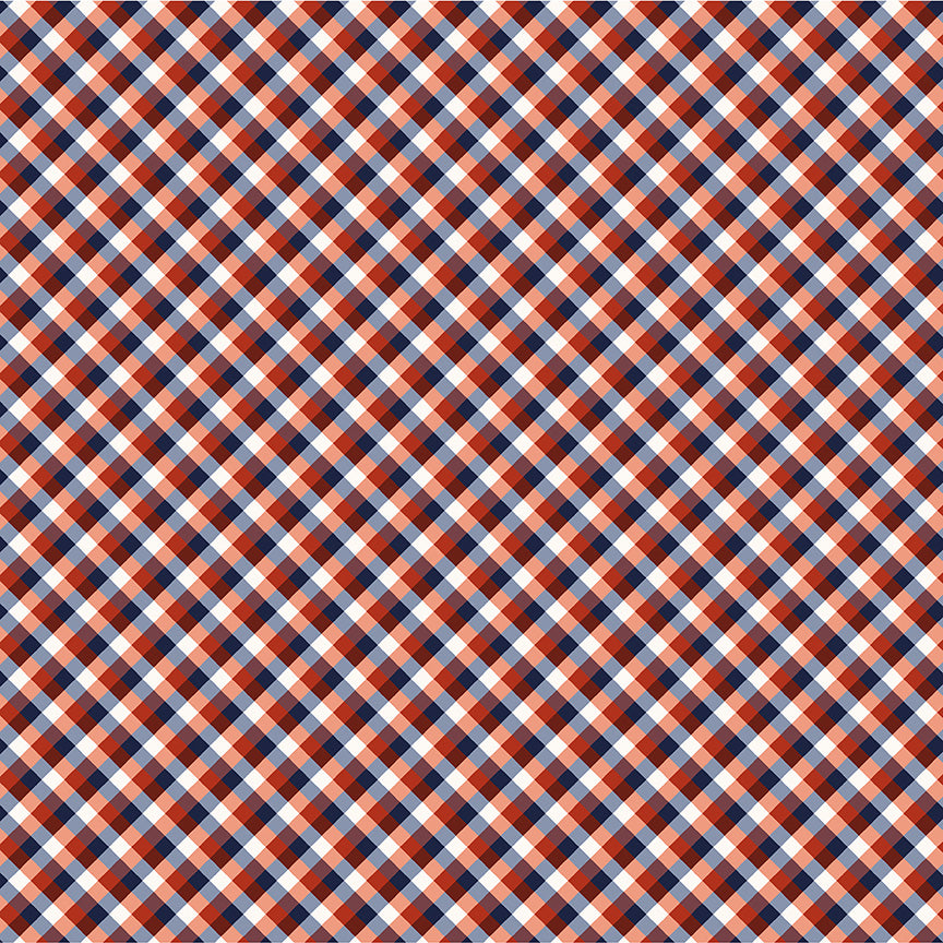 Front Porch by Allison Harris - Picnic Gingham in Red (Qty 1 = 1/2 yd)