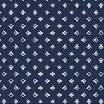 Front Porch by Allison Harris - Quilt Star in Navy (Qty 1 = 1/2 yd)