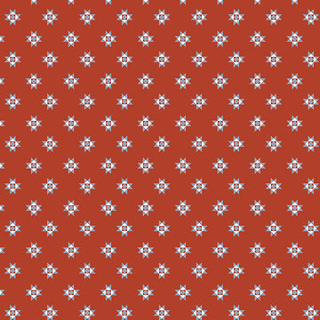 Front Porch by Allison Harris - Quilt Star in Red (Qty 1 = 1/2 yd)