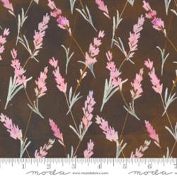 Blooming Lovely by Janet Clare - Lavender Florals in Sepia (Qty 1 = 1/2 yd)