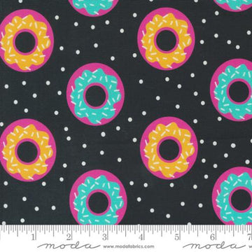 Snack Shack by Crystal Manning - Donut Worry in Midnight Snack (Qty 1 = 1/2 yd)