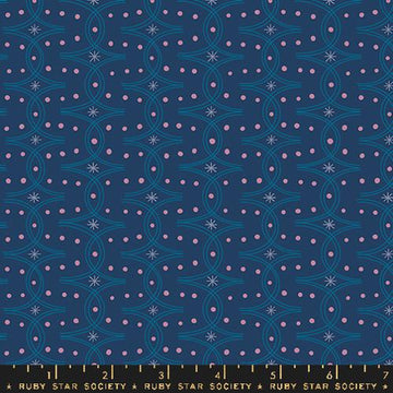 Endpaper by Jen Hewett - Endpaper in Bluebell (Qty 1 = 1/2 yd)