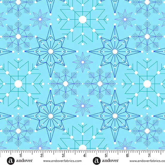 Deco Frost by Giucy Giuce - Crystalize in Aurora (Qty 1 = 1/2 yd)