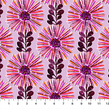 Painted Garden by Josephine Kimberling - Pink Floral (Qty 1 = 1/2 yd)
