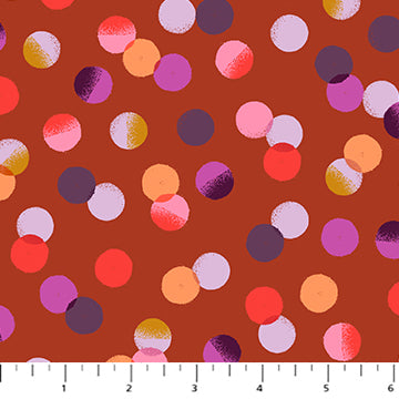 Painted Garden by Josephine Kimberling - Spots in Rust (Qty 1 = 1/2 yd)
