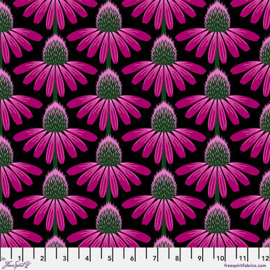 Love Always, AM (Cotton Lawn) by Anna Maria Horner - Echinacea in Ruby 54/55" Wide (Qty 1 = 1/2 yd)