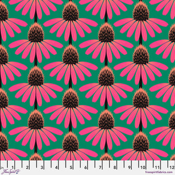 Love Always, AM (Cotton Lawn) by Anna Maria Horner - Echinacea in Sunset 54/55" Wide (Qty 1 = 1/2 yd)