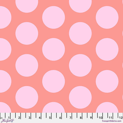 Roar! by Tula Pink - Dinosaur Eggs in Blush (Qty 1 = 1/2 yd)