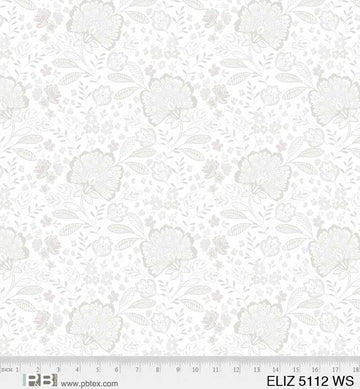 Elizabeth by P&B Textiles- Wide Back 108" in White (Qty 1 = 1/2 yd)