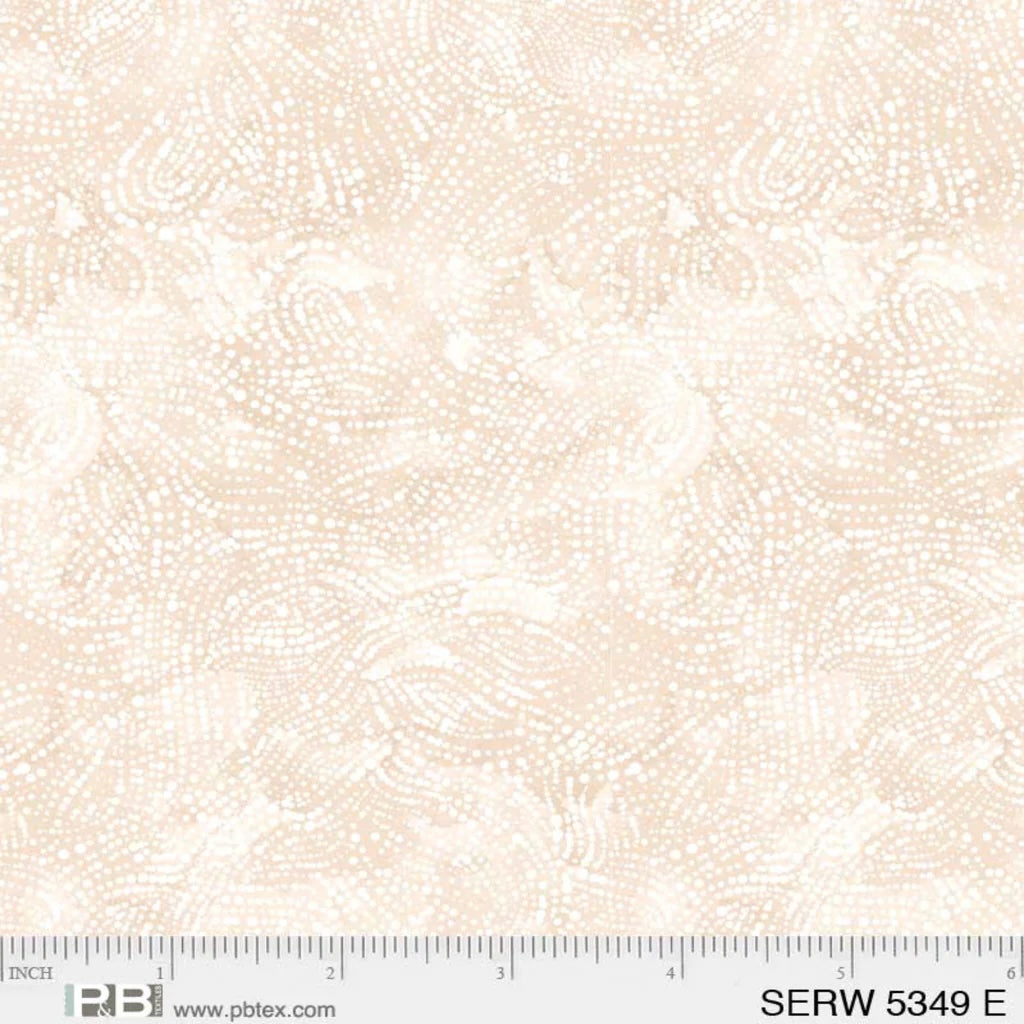 Serenity by P&B Textiles- Wide Back 108" in Ecru (Qty 1 = 1/2 yd)