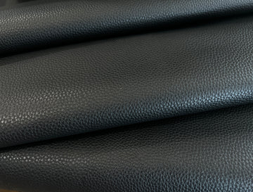 Lightweight Faux Leather - Black Textured Vinyl