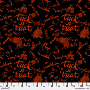 Costumes & Cobwebs by Rachel Hauer - Ink Blot in Black (Qty 1 = 1/2 yd)